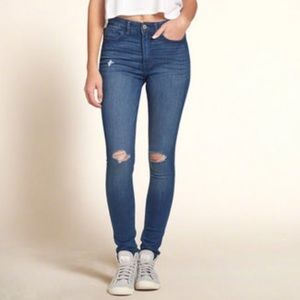Hollister skinny jeans high rise